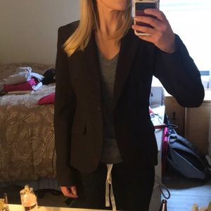 Brown fitted blazer. New York and Company